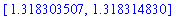 [1.318303507, 1.318314830]